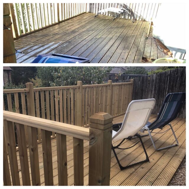 Nice new little deck installed to replace a old rotten wooden one in this very steep garden in stamford #casterton #Landscaping #pgsstamford #decking #stamford